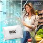 THERM BOX Lot de 4 blocs réfrigérants professionnels pour glacière - 450 g - Réutilisables Blanc
