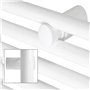 ECD Germany Sèche-Serviettes Sahara Non Électrique - 500 x 1500 mm - Blanc - Connexion Central - sans Kit de Raccordement - Form