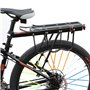 MidGard Porte-bagages de vélo pour tige de selle en alliage d'aluminium avec réflecteur réglable pour vélos de 24 à 29 pouces, c