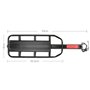 MidGard Porte-bagages de vélo pour tige de selle en alliage d'aluminium avec réflecteur réglable pour vélos de 24 à 29 pouces, c