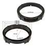 tomzz Audio 2849-001 Anneaux de Haut-parleurs Adaptateurs Supports compatibles avec Seat Ibiza 6L Leon 1P Porte Avant et Porte a