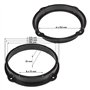 tomzz Audio 2803-021 Anneaux de Haut-parleurs Adaptateurs Supports compatibles avec Audi A1 A3 A4 A5 A6 A7 A8 Q2 Q3 Q5 Porte Ava