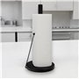Porte-Rouleau essuie-Tout sur Pied Noir 32 × 15 cm VonBueren | Acier Inoxydable | Porte-essuie-Tout Noir | Support Rouleau de Pa