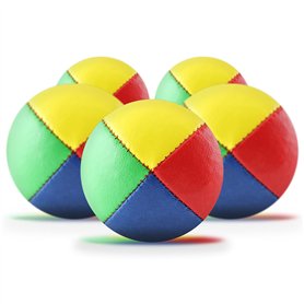 Diabolo Freizeitsport Lot de 5 balles de jonglage de 62 mm remplies de millet d'oiseau durable