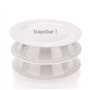 Kerafactum Cloche Micro Onde, Cloche Alimentaire Ø 26 cm, Couvercle pour Micro Onde Transparent en PP, Couvercle Micro Ondes, Cl