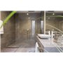 Pommeau de douche avec tuyau avec 3 types de jet avec support et matériel de fixation - Pommeau de douche (L x l) : environ 20 c