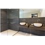 Pommeau de douche avec tuyau avec 3 types de jet avec support et matériel de fixation - Pommeau de douche (L x l) : environ 20 c