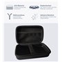 Provance Étui de protection rigide en maille filet Noir Taille S à XL Disque dur GPS Powerbank Smartphone Caméra d'action Appare