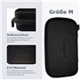 Provance Étui de protection rigide en maille filet Noir Taille S à XL Disque dur GPS Powerbank Smartphone Caméra d'action Appare