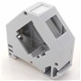 1aTTack.de Adaptateur rail DIN Adaptateur rail DIN pour module Keystone Réseau Keystone RJ45 Cat6 Cat7 Cat8 Antenne audio Chinch