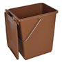 Sulo BIOABFALL Lot de 2 Récipients pour Déchets de Cuisine et de Jardin Marron 10 l