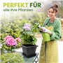 2friends Set de 3 Pots de Fleurs et soucoupes 28x28cm Anthracite