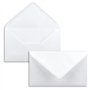 Lot de 50 enveloppes blanches au format spécial 125 x 195 mm - Plus grandes que B6 - Fermeture par humidification - Sans fenêtre