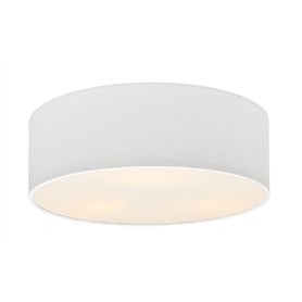 Lindby Plafonnier Tissu Sebatin à intensité variable (Moderne) en Beige Textile e. a. pour Chambre coucher (à 3 lampes