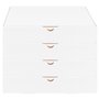 verpacking 100 Carton d'expédition pliable 24 x 16 x 4,5 cm, Blanc, MB-3 cartons d'expédition extra-plats DIN A5 (23 x 15,5 x 4,