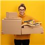 100 x cartons colis simple cannelure 24 x 13 x 13 cm brun - KK 22 - verpacking