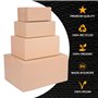 100 x cartons colis simple cannelure 24 x 13 x 13 cm brun - KK 22 - verpacking