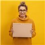 verpacking 100 Carton d'expédition pliable 24 x 16 x 4,5 cm, Marron, MB-3 cartons d'expédition extra-plats DIN A5 (23 x 15,5 x 4