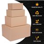 verpacking 100 cartons pliants 250 x 250 x 250 mm Cartons d'expédition en carton ondulé 1 cannelure Emballages en carton KK 28 C