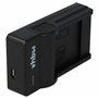 vhbw USB Chargeur de Batterie USB Compatible avec Panasonic Lumix DMC-TZ25, DMC-TZ30, DMC-TZ31, DMC-TZ36, DMC-TZ6, DMC-TZ7, DMC-