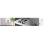Türschilder24 Plaque de porte XXL 125 x 125 mm Panneau WC + panneau de direction en aluminium Panneau de 15 mm en aluminium (pan