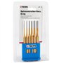 TECPO Jeu de 6 chasse-goupilles 3-8 mm en chrome vanadium