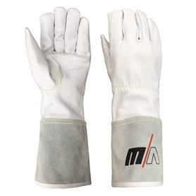 Gants de soudage - Gants de travail longs - Cuir - Résistant à la chaleur - Taille unique - VeCTOR WELDING