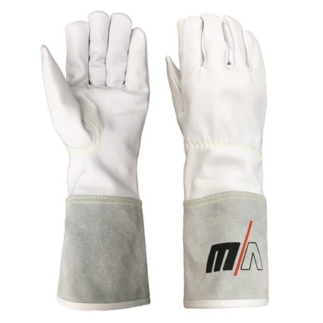 Gants de soudage - Gants de travail longs - Cuir - Résistant à la chaleur - Taille unique - VeCTOR WELDING