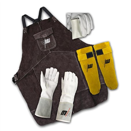VECTOR Paire de gants de soudeur et de protection des doigts pour soudage des électrodes Wig Mag