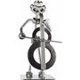 BRUBAKER Figurine en Écrous de Musicien avec Violoncelle - Figurine Artisanale en Métal Violoncelliste - Figurine en Métal Music