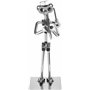 BRUBAKER Figurine en Écrous de Musicien au Trombone - Figurine Artisanale en Métal Tromboniste - Figurine en Métal Musicien à Ve