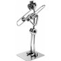 BRUBAKER Figurine en Écrous de Musicien au Trombone - Figurine Artisanale en Métal Tromboniste - Figurine en Métal Musicien à Ve