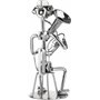 BRUBAKER Figurine en Écrous de Musicien au Tuba - Figurine Artisanale en Métal Tubiste - Figurine en Métal Musicien à Vent Décor