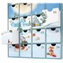 BRUBAKER Calendrier de l'Avent à Remplir - Village de Noël sous la Neige 2024 - Calendrier de Noël DIY avec 24 Portes pour Bons 