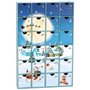 BRUBAKER Calendrier de l'Avent à Remplir - Village de Noël sous la Neige 2024 - Calendrier de Noël DIY avec 24 Portes pour Bons 
