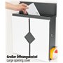 BRUBAKER Boîte aux Lettres avec Compartiment à Journaux - Bac à Lettres Moderne avec Tube à Journaux - Grande Boîte Postale Mura