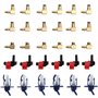 CCLIFE 24pcs retour injecteur d'injecteur diesel Avec 6 Cylindres Diesel Kit Test Rail d'injection testeur