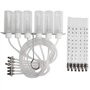 CCLIFE 24pcs retour injecteur d'injecteur diesel Avec 6 Cylindres Diesel Kit Test Rail d'injection testeur
