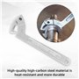 CCLIFE 4 pièces Clé à ergot articulée pour écrous à encoches latérales CR-V 19-170mm Clé à Crochet réglable en C