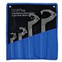 CCLIFE 4 pièces Clé à ergot articulée pour écrous à encoches latérales CR-V 19-170mm Clé à Crochet réglable en C