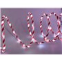 Bambelaa! Guirlande lumineuse à LED en forme de canne à sucre d'orge - Guirlande lumineuse d'extérieur - Tuyau lumineux de Noël