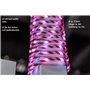 Bambelaa! Guirlande lumineuse à LED en forme de canne à sucre d'orge - Guirlande lumineuse d'extérieur - Tuyau lumineux de Noël 