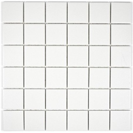 carreaux de mosaïque en céramique - Blanc vieilli - Pour salle de bain