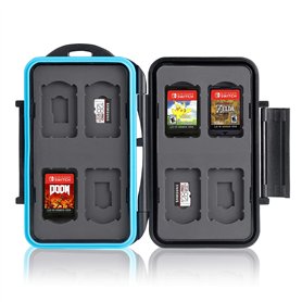 Ares Foto® Boîte de Protection pour Carte mémoire pour 8 Jeux Nintendo Switch • Étui pour Carte mémoire • Sac de Voyage • Étui d
