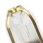Lampe bateau en laiton côtelé IP64 élégant maritime E27 Premium Lampe murale extérieure Maison balcon