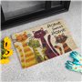 Paillasson en fibre de coco pour l'intérieur et l'extérieur - 40 x 60 cm - Paillasson en fibre de coco - Inscription Sweet Home 
