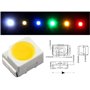Lumonic 50x LEDs super claires du type SMD 3528 PLCC2 - LEDs haute puissance à souder pour DIY en couleur bleue - Dimensions: 3,