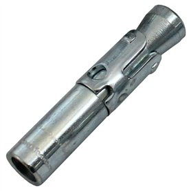 5x Lumonic Tampon d'ancrage interne M8 x 50 Galvanisé I Pour utilisation comme cheville métallique I Pour différents types de mo