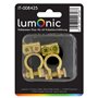 Lumonic Borne de batterie pour voiture [aluminium] I 2 pièces Bornes de batterie 12V 24V 48V avec passage de câble I Borne de ba