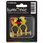 Lumonic Borne de pôle pour batterie de voiture [laiton] I 2 pièces Bornes de batterie 12V 24V 48V pour cosse de câble M8 I Borne